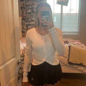 harper heritage white twist sweater